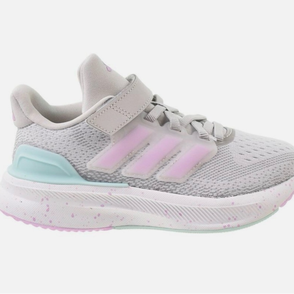 Adidas Ultrarun 5 EL C Little Kids' Shoes - Grey/Bliss Lilac (ih1525)- NWT